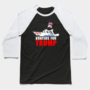 Boaters For Trump 2024 Baseball T-Shirt